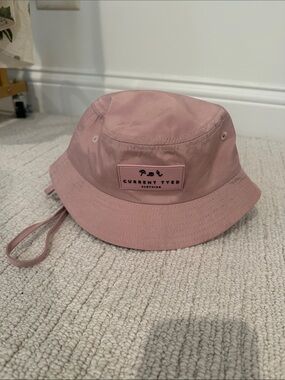 Current Tyed Kids' Dusty Pink Bucket Hat with Chin Strap
